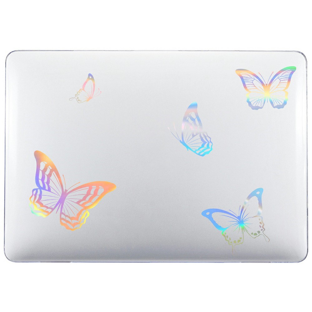 For MacBook Air 13 inch (2026) A3449 / (2025) A3240 / (2024) A3113 / (2022) A2681 Case Cold Stamping Laptops PC Hard Shell - LT-4 Clear