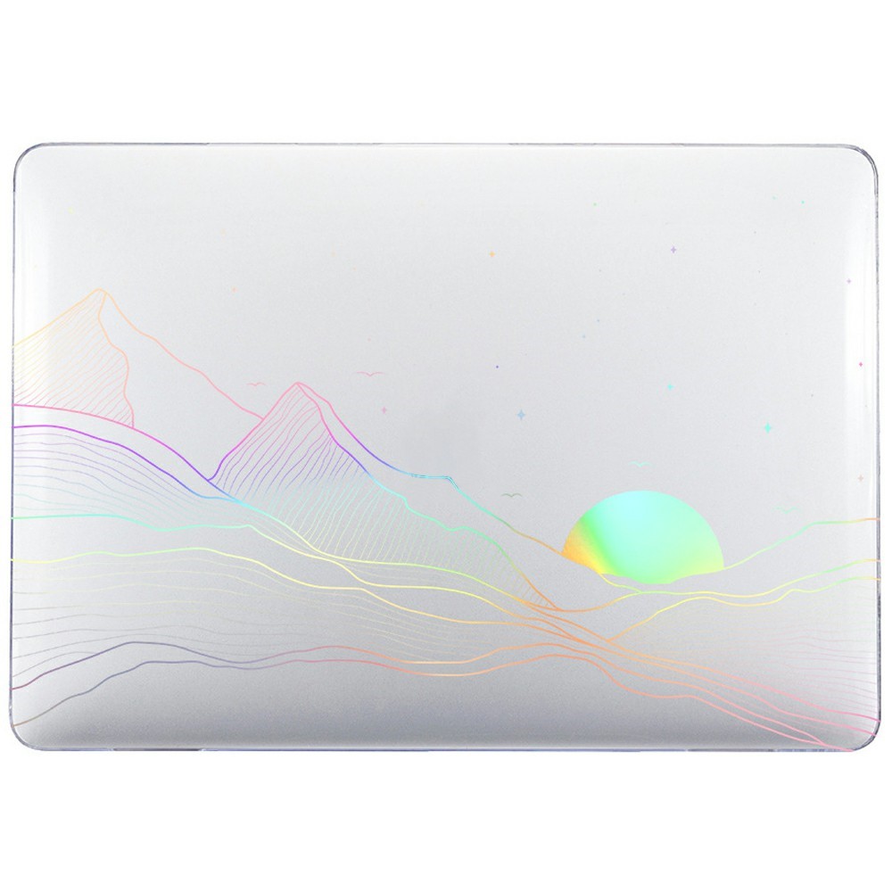 For MacBook Air 13 inch (2026) A3449 / (2025) A3240 / (2024) A3113 / (2022) A2681 Case Cold Stamping Laptops PC Hard Shell - LT-17 Clear