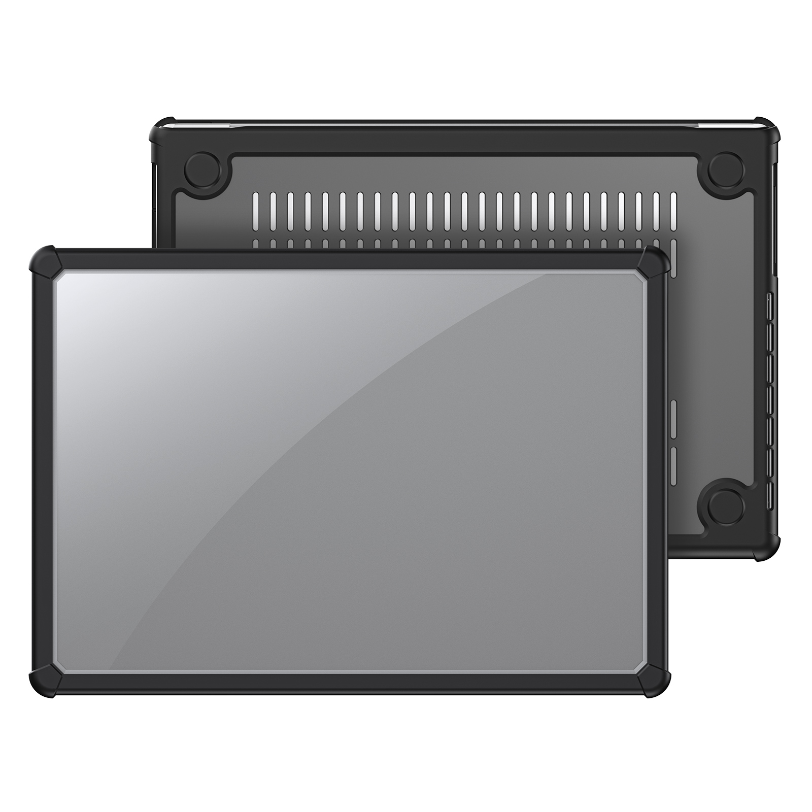 DUX DUCIS For MacBook Pro 16 inch (2026) A3429 A3428 / (2025) A3186 A3403 / (2024) A2991 / (2023) A2780 / (2021) A2485 Laptop Case LCGM Series Anti-Scratch TPU+PC Notebook Cover - Black