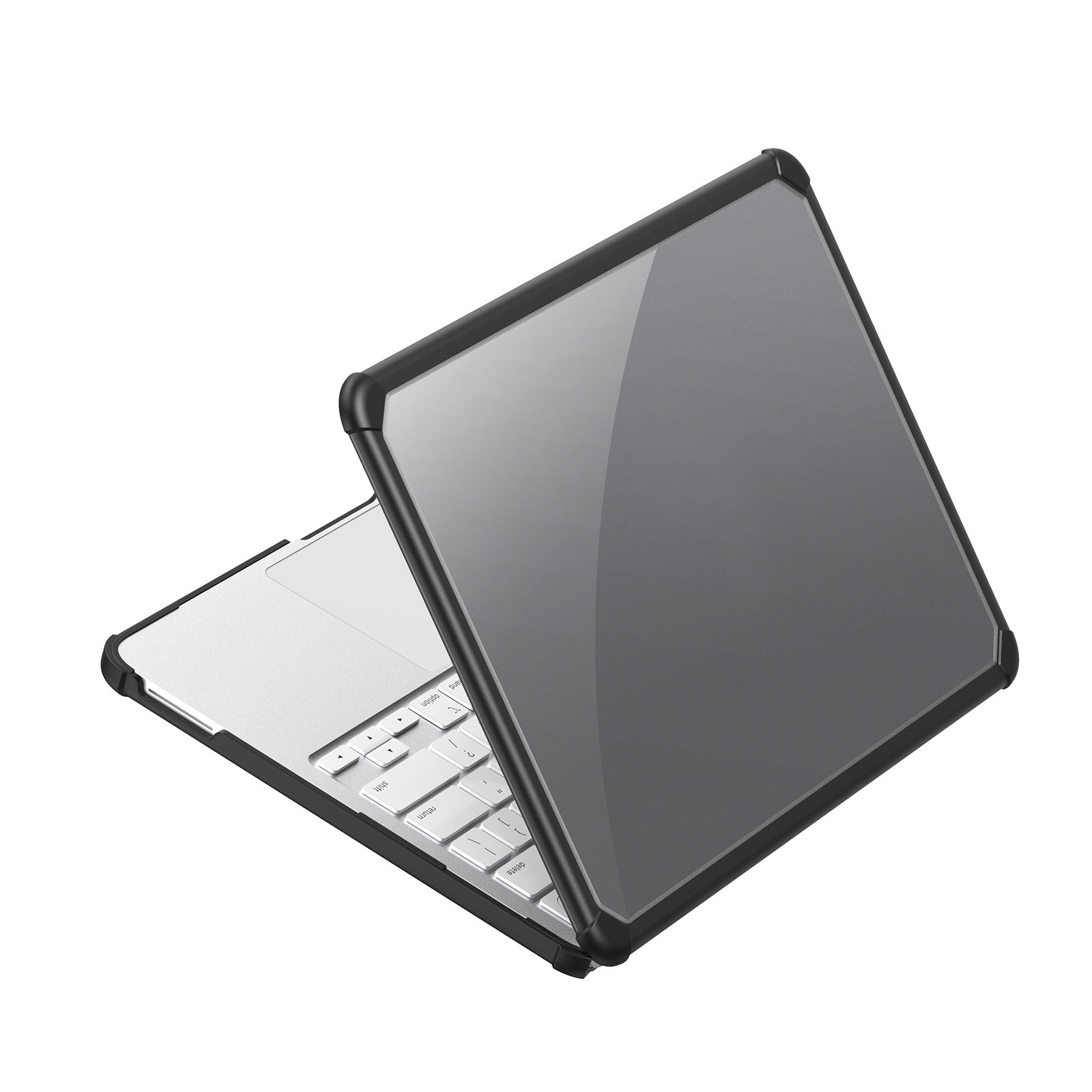 Dux Ducis For MacBook Neo 13 inch (2026) LCGM Series Glossy Laptop Case Anti-Scratch TPU+PC Notebook Cover - Black