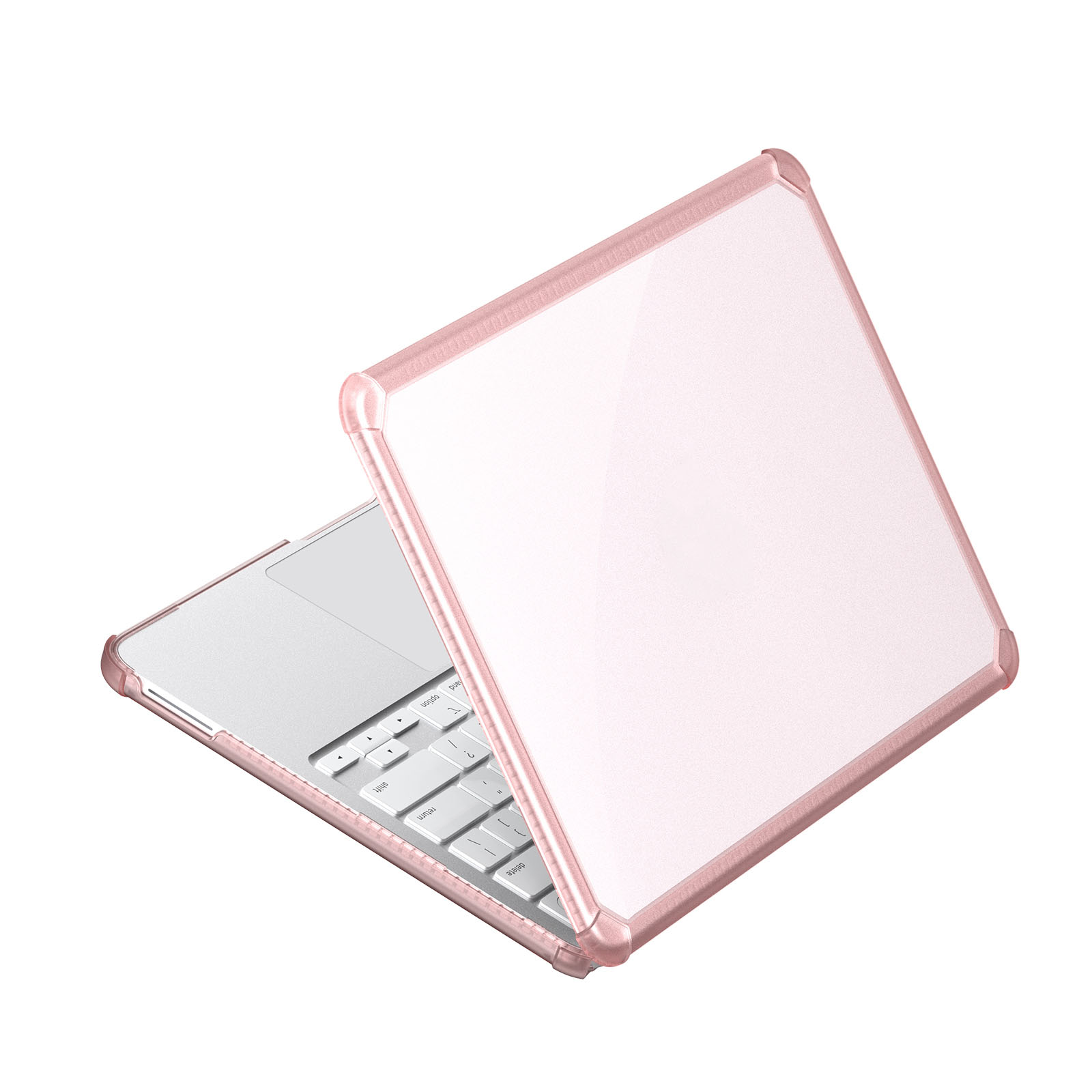 Dux Ducis For MacBook Neo 13 inch (2026) LCGM Series Glossy Laptop Case Anti-Scratch TPU+PC Notebook Cover - Pink