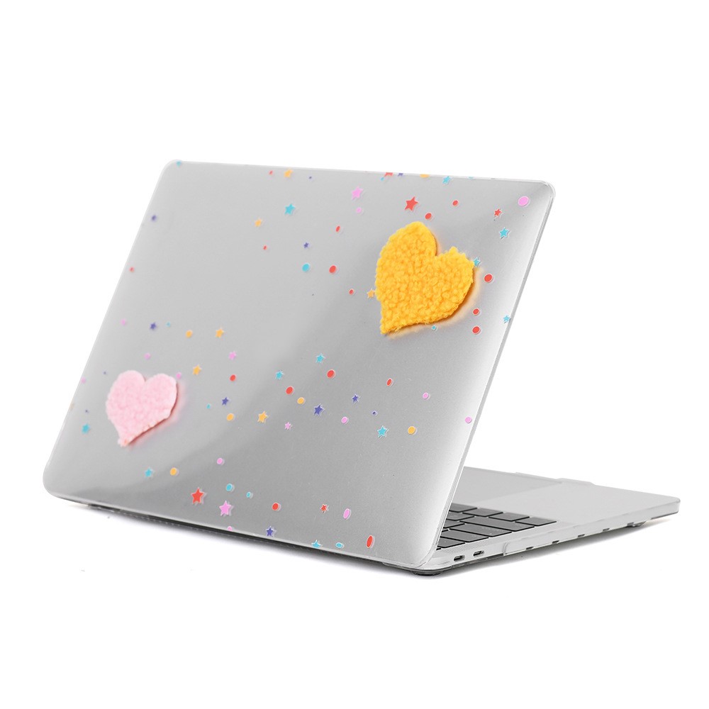 For MacBook Air 13 inch (2020) DIY Laptop Case Hard PC Protective Cover - Plush Heart