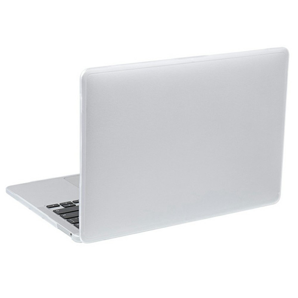 For MacBook Air 13 inch (2020) Case TPU+PC Frosted Matte Hard Shell Laptop Protective Cover - TPU Transparent Edges + Transparent PC