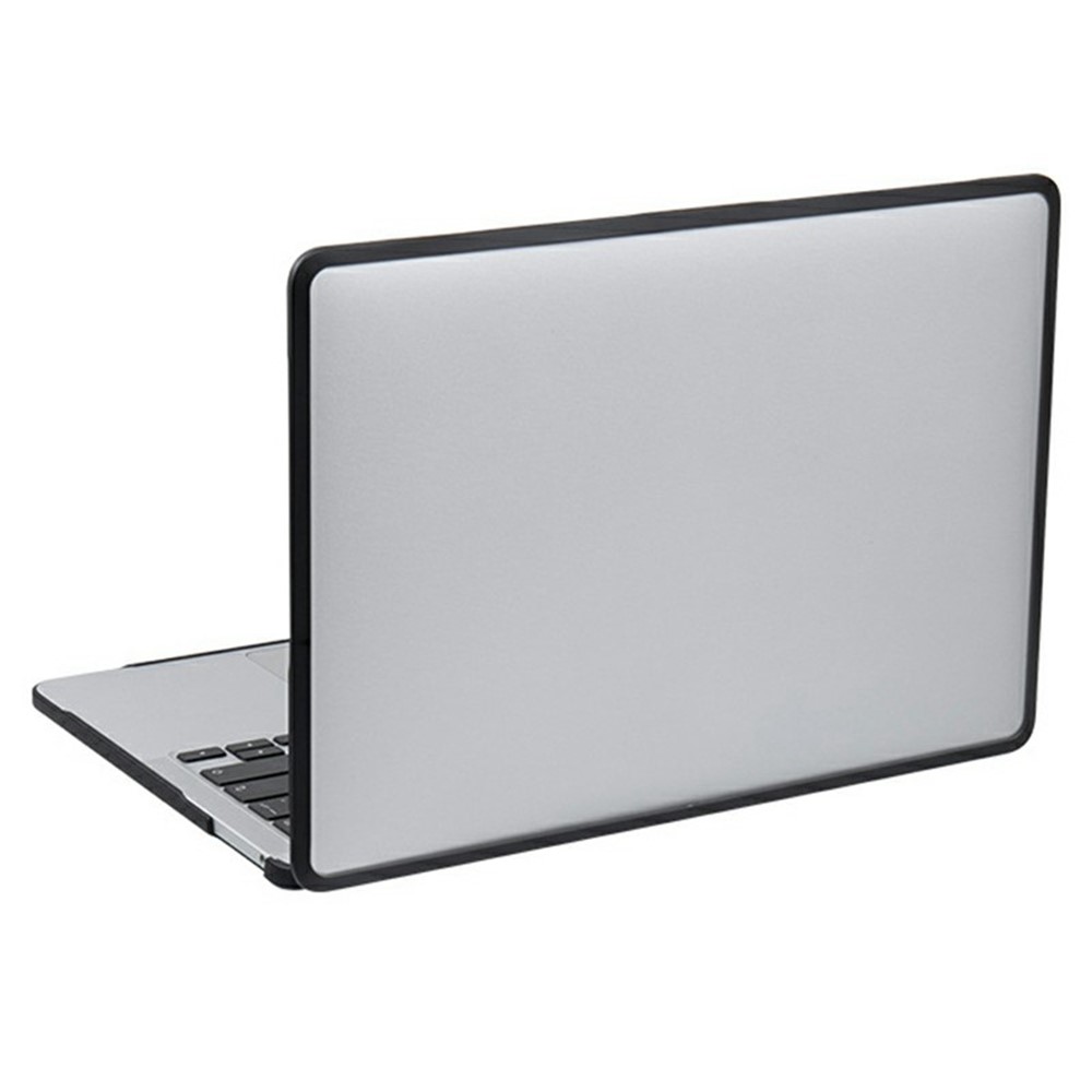 Laptop Protective Case For MacBook Pro 16 inch (2026) / (2025) / (2024) / (2023) / (2021) TPU+PC Frosted Matte Hard Shell Cover - TPU Black Edges + Transparent PC
