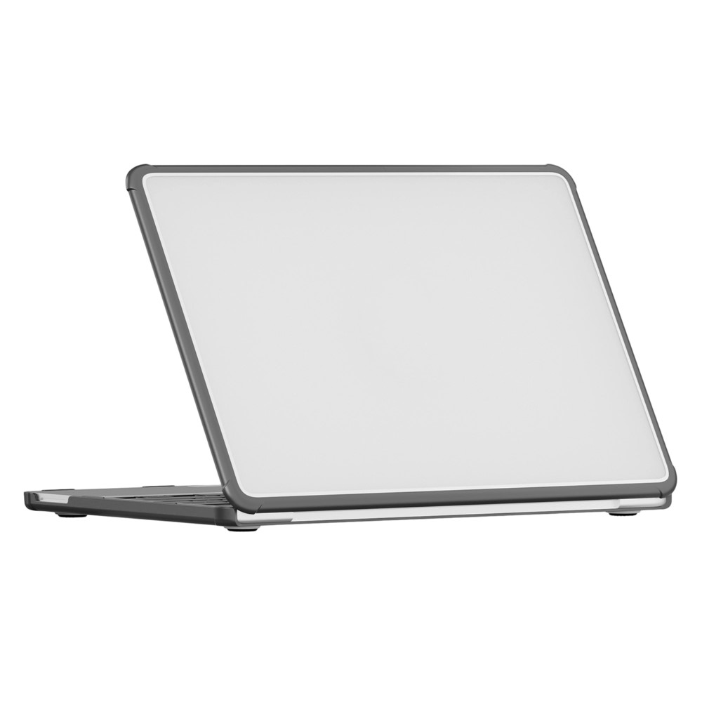 For MacBook Neo 13 inch (2026) Case Ultra Thin PC TPU Hard Shell Cover with Reinforced Corners - Transparent Black