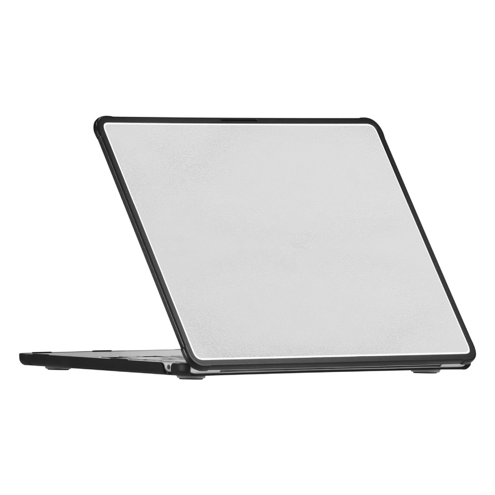 Protective Case For MacBook Air 13 inch (2026) / (2025) / (2024) / (2022) Ultra Thin PC TPU Hard Shell Cover with Reinforced Corners - Transparent Black