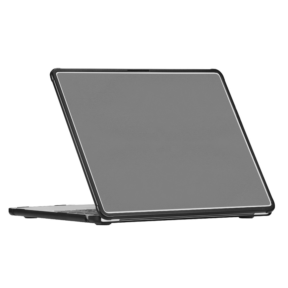 Protective Case For MacBook Air 13 inch (2026) / (2025) / (2024) / (2022) Ultra Thin PC TPU Hard Shell Cover with Reinforced Corners - Black