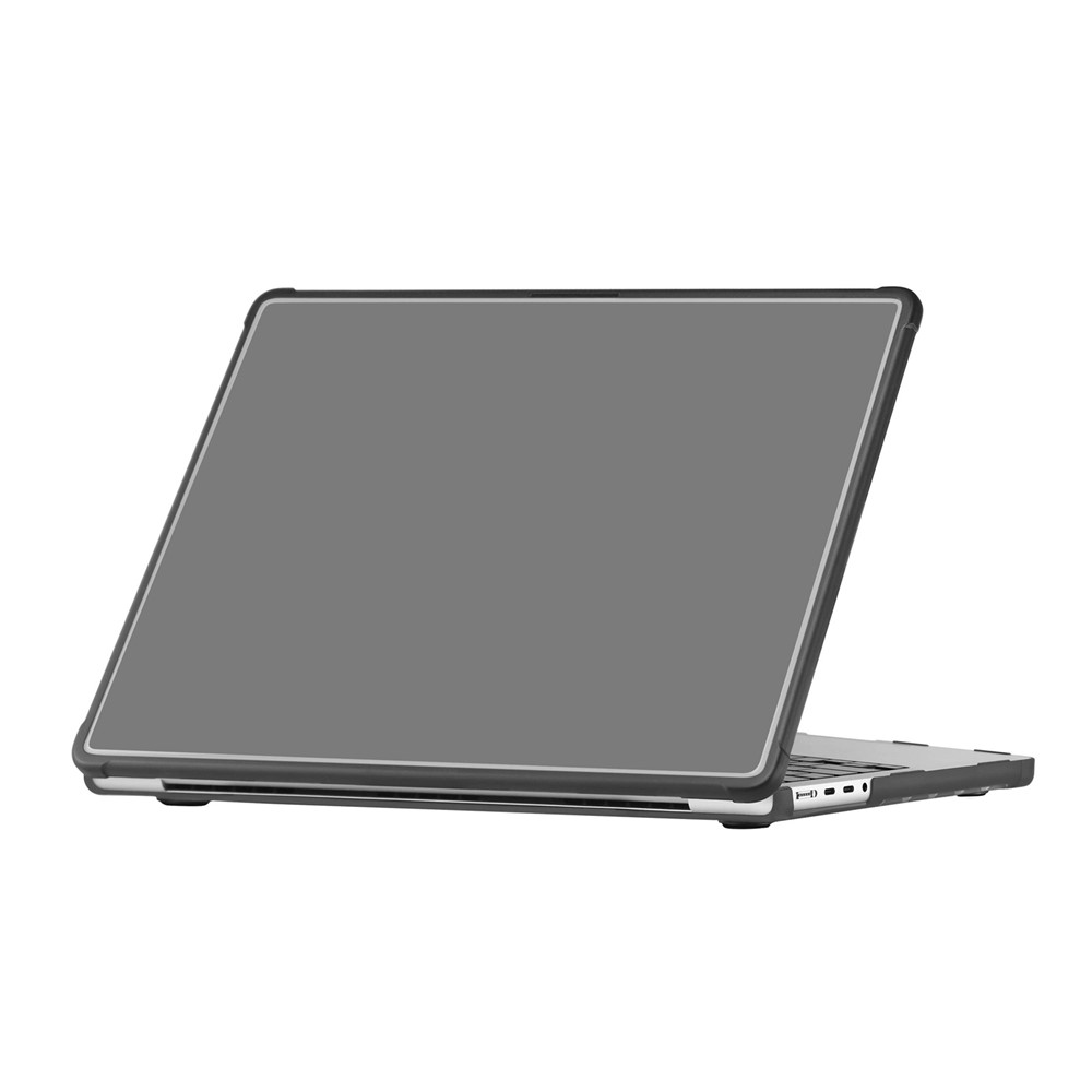 For MacBook Pro 14 inch (2026) / (2025) / (2024) / (2023) / (2022) / (2021) Case Ultra Thin PC TPU Hard Shell Cover with Reinforced Corners - Black