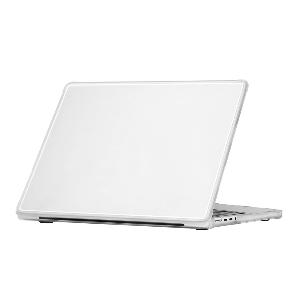 For MacBook Pro 14 inch (2026) / (2025) / (2024) / (2023) / (2022) / (2021) Case Ultra Thin PC TPU Hard Shell Cover with Reinforced Corners - White