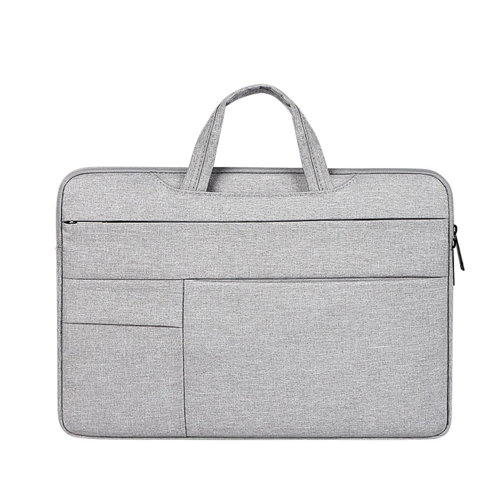 ND05S Shockproof Liner Laptop Bag Waterproof Carrying Case with Multiple Pockets for 15.6 Inch Notebook - Grey-1