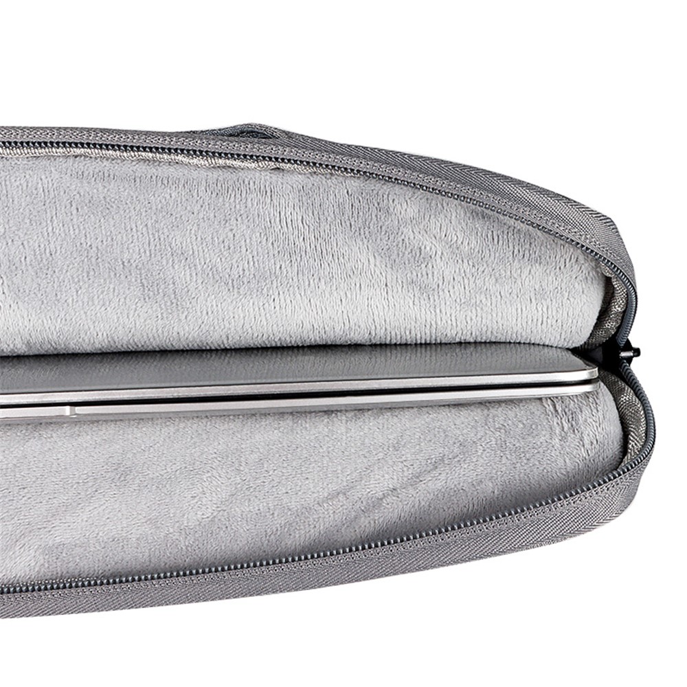 ND05S Shockproof Liner Laptop Bag Waterproof Carrying Case with Multiple Pockets for 15.6 Inch Notebook - Grey-3