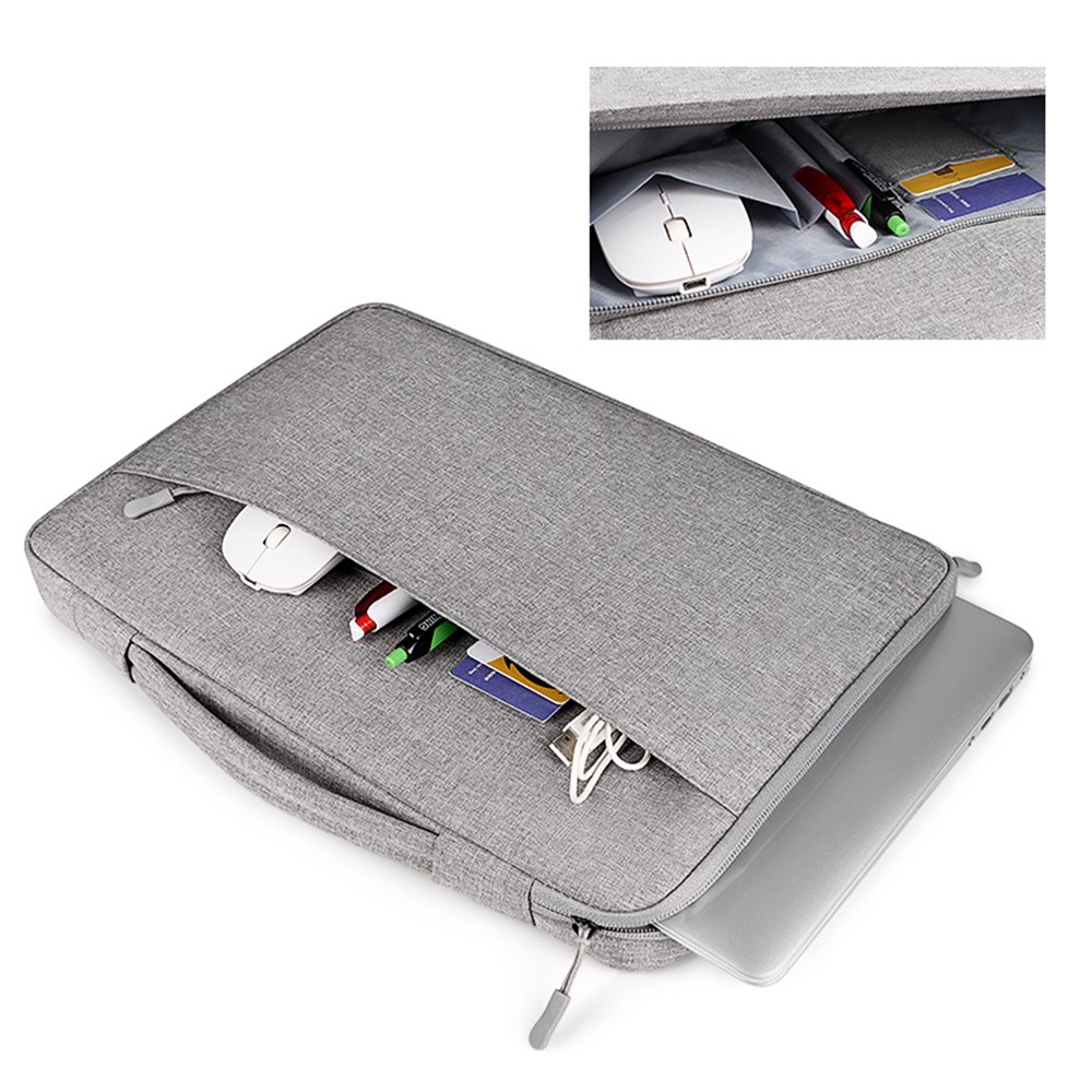 ND04 Anti-vibration Notebook Computer Protective Wear-resistant Handbag for 15.6 inch Laptop - Grey-2