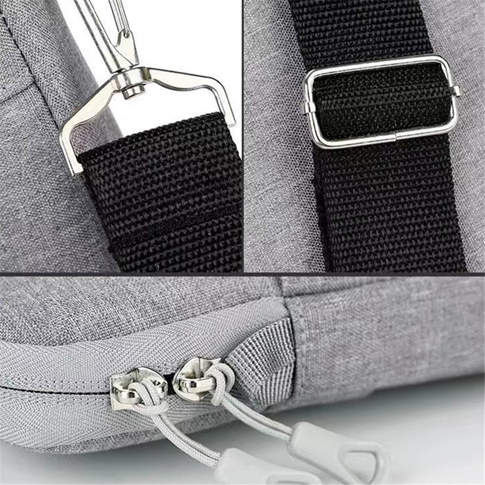 028 Series Laptop Case Simple Style Laptop Handbag Computer Carrying Case for 13-13.3 inch Laptop - Grey-5
