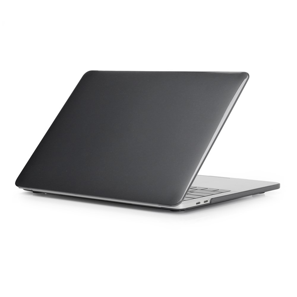 Front and Back Protective Shell PC Cover with Hollow-out Bottom for MacBook Pro 14.2-inch (A2442) 2021 - Black-1