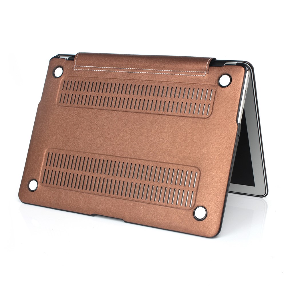 One Piece PU Leather + PC Protective Shell Case for MacBook Pro 13.3-inch (A1706/A1708/A1989/A2159/A2289/A2251/A2338) - Copper-3