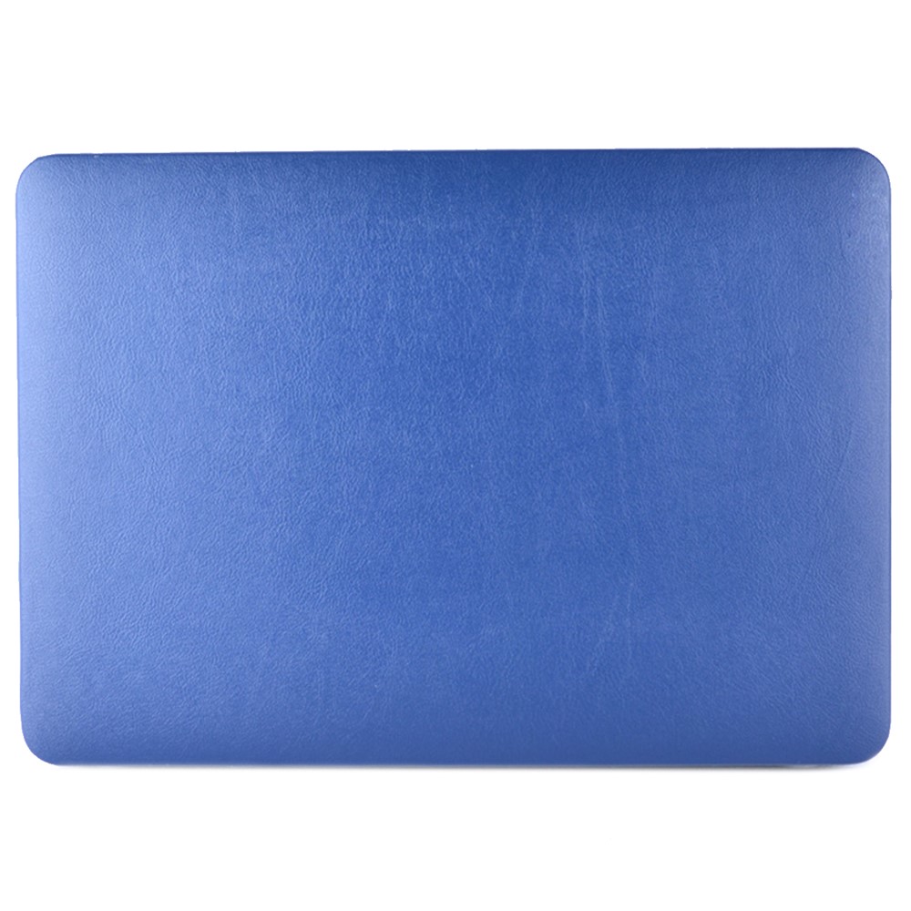 Single Side PU Leather Coated PC Protective Case for MacBook Pro Retina 13-inch (A1425/A1502) - Dark Blue-2