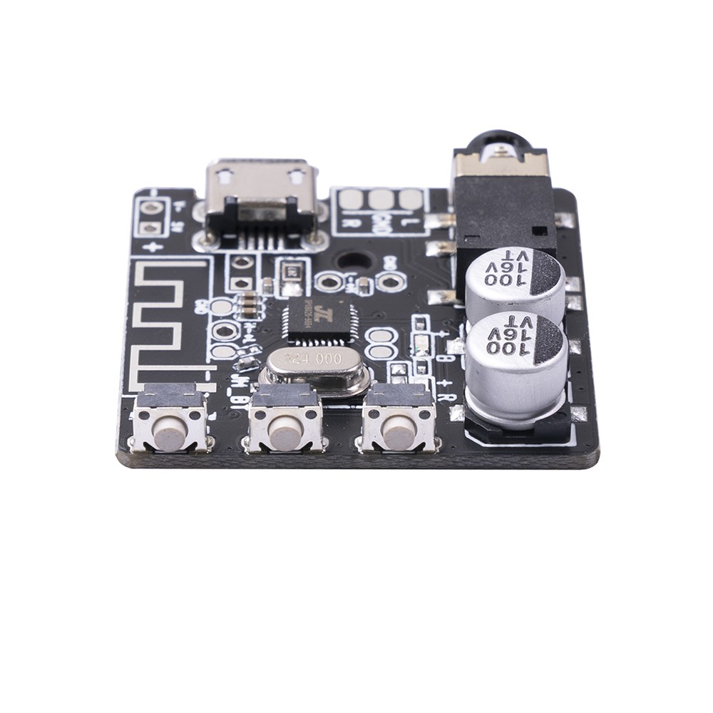 6966 Bluetooth 5.0 Audio Receiver Module 3.7-5V Wireless Stereo Music Decoding Amplifier Board - Black-5