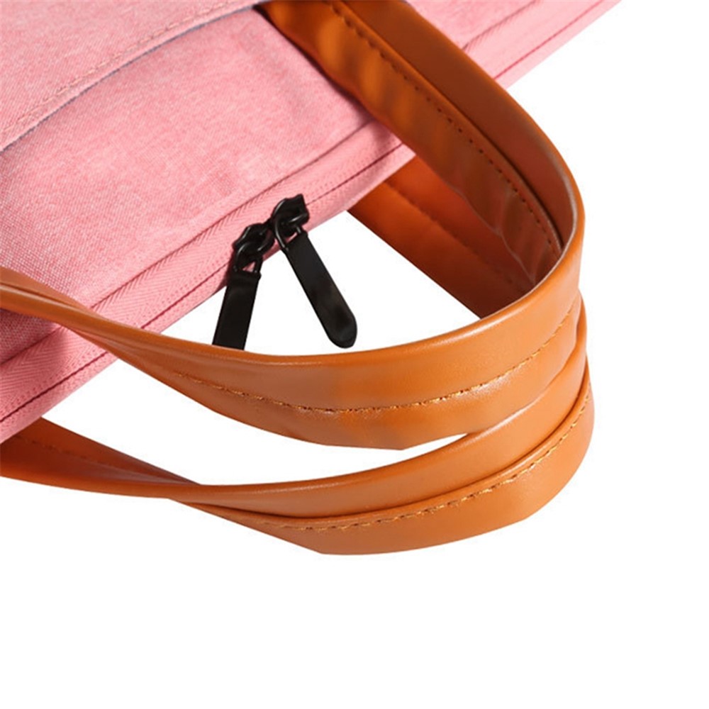 Oxford Cloth Laptop Protective Sleeve Handbag Soft Liner Notebook Carrying Bag for 13.3-inch Laptop - Pink-8