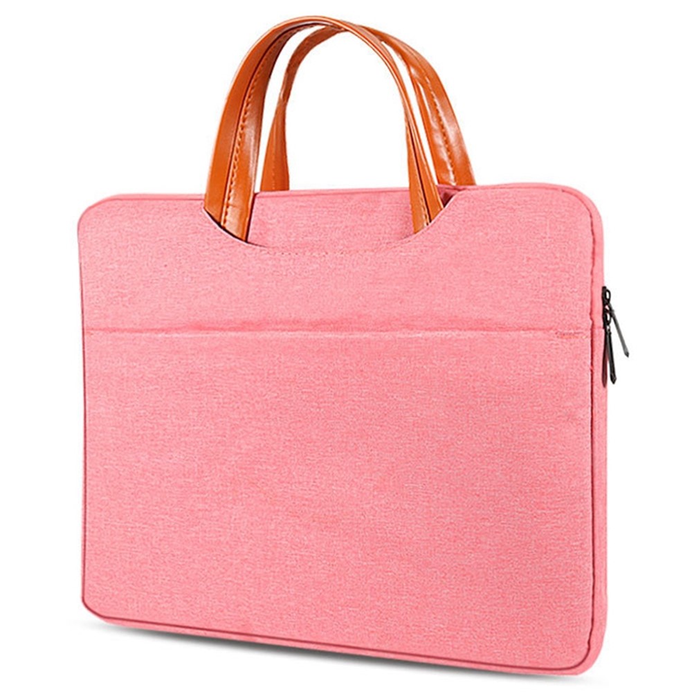 15.6-inch Laptop Sleeve Case Cover Protective Bag Oxford Cloth Netbook Carrying Handbag - Pink-2