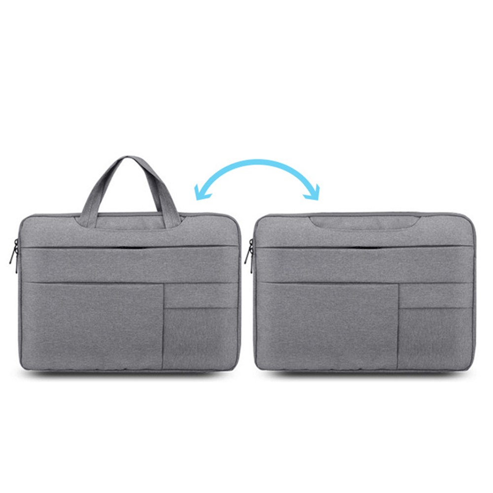 13.3-inch Laptop Sleeve Case Waterproof Oxford Cloth Handheld Carrying Bag Notebook Handbag - Black-7