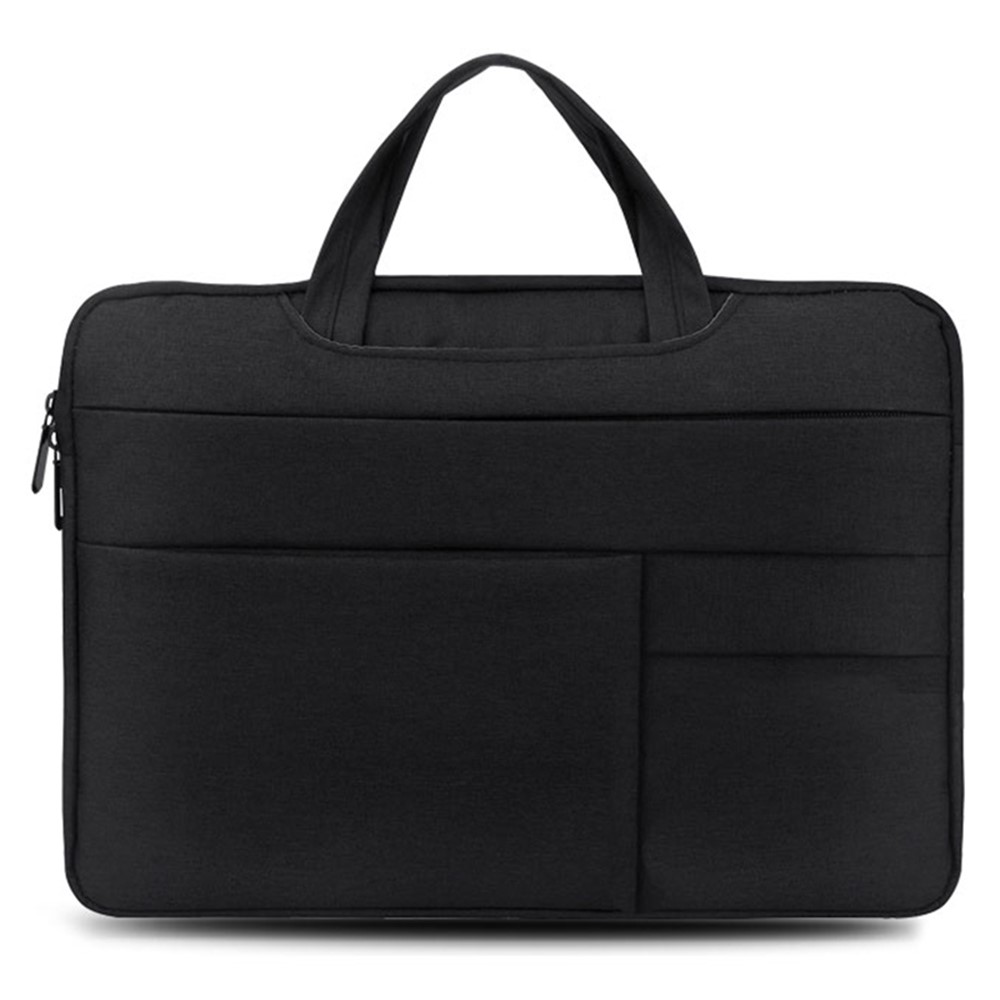 15.6-inch Laptop Handbag Waterproof Oxford Cloth Notebook Protective Sleeve Carrying Bag - Black-1