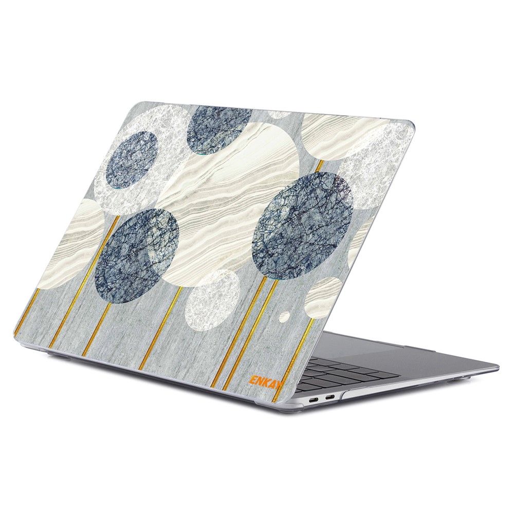 ENKAY Geometry Series Polycarbonate Laptop Case Transparent Hard PC Protective Notebook Cover for MacBook Pro 16.1'' A2141 - Geometry No.2-1