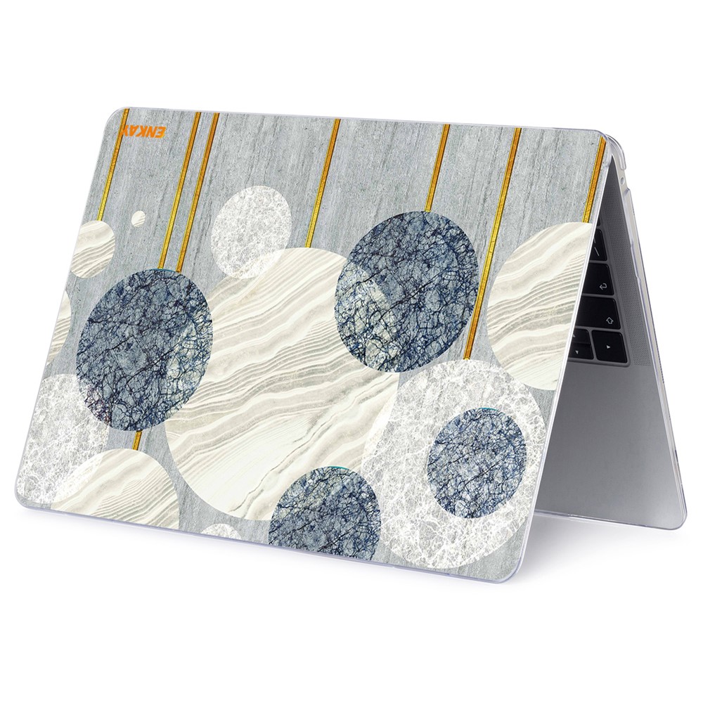 ENKAY Geometry Series Polycarbonate Laptop Case Transparent Hard PC Protective Notebook Cover for MacBook Pro 16.1'' A2141 - Geometry No.2-5