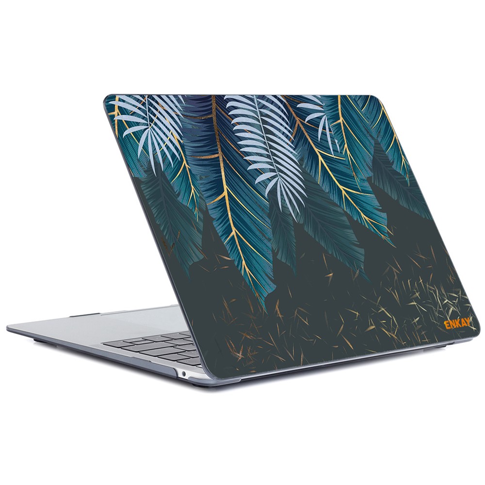 ENKAY Natural Pattern Notebook Cover Protector Heat Dissipation Hard PC Case for MacBook Air 13.3-inch A2179/A2337 (2020) - Palm Frond-2