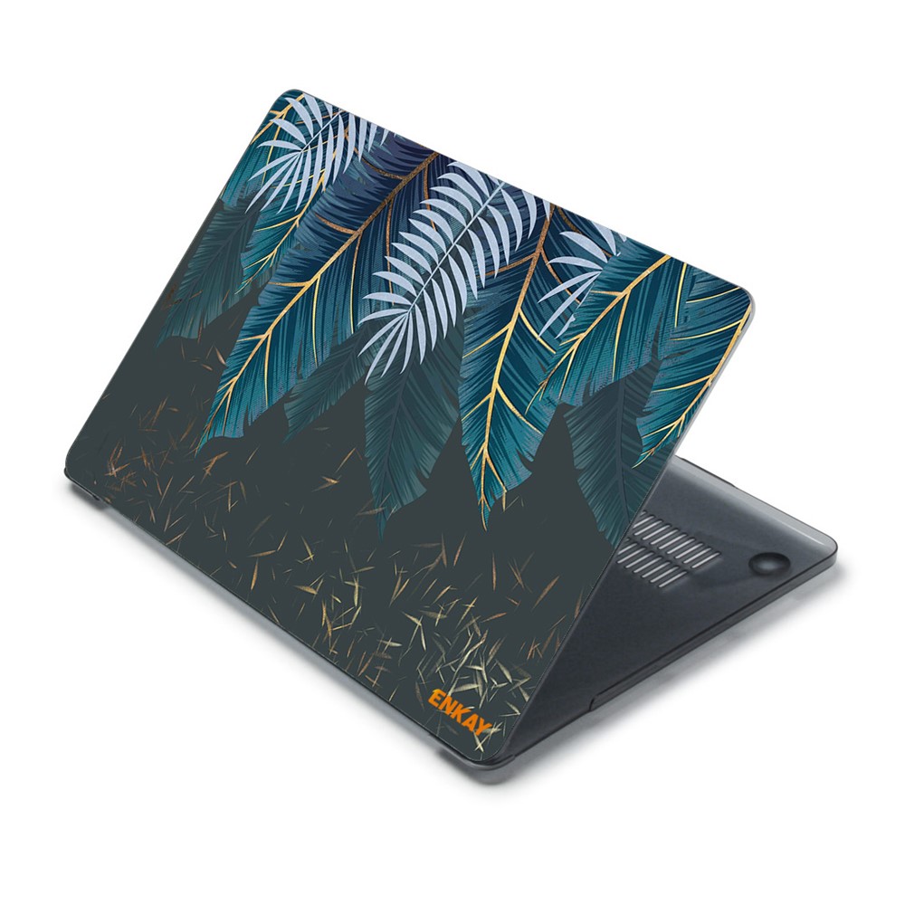 ENKAY Natural Pattern Notebook Cover Protector Heat Dissipation Hard PC Case for MacBook Air 13.3-inch A2179/A2337 (2020) - Palm Frond-5