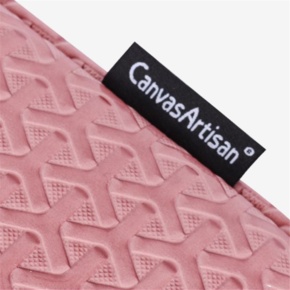 Canvasan L30-01 Rhombus Pattern PU Couro Laptop Sleeve Sleeve Caderno Saco De Transporte Para Laptop De 14 Polegadas