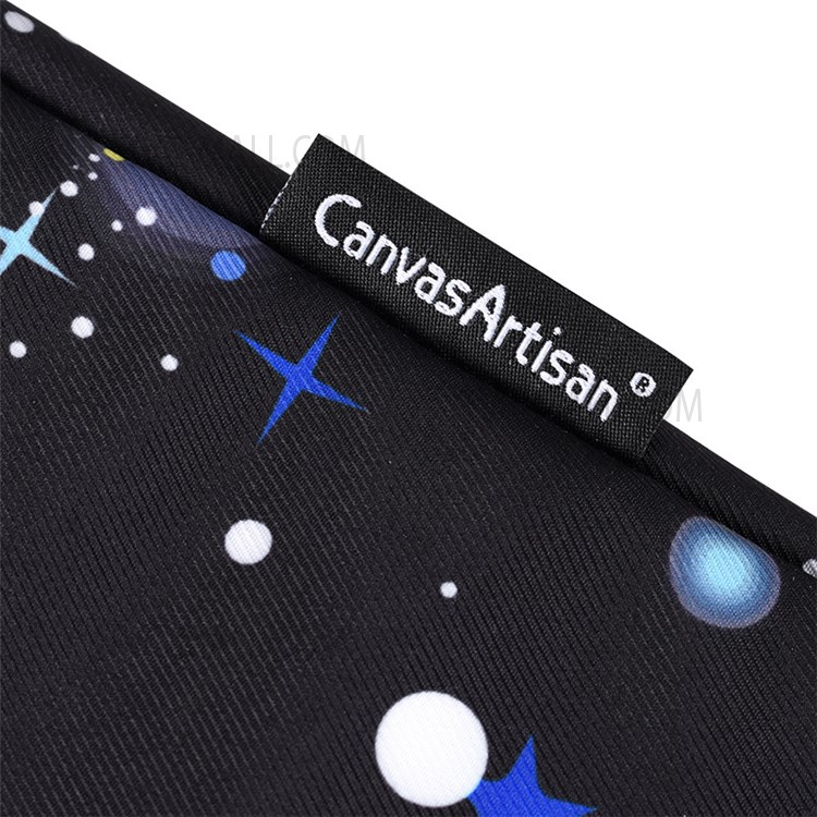 CANVASARTISAN H16-T0123 Starry Sky Pattern Zipper Laptop Sleeve Notebook Bag with Small Storage Bag for 12-inch Laptop-9