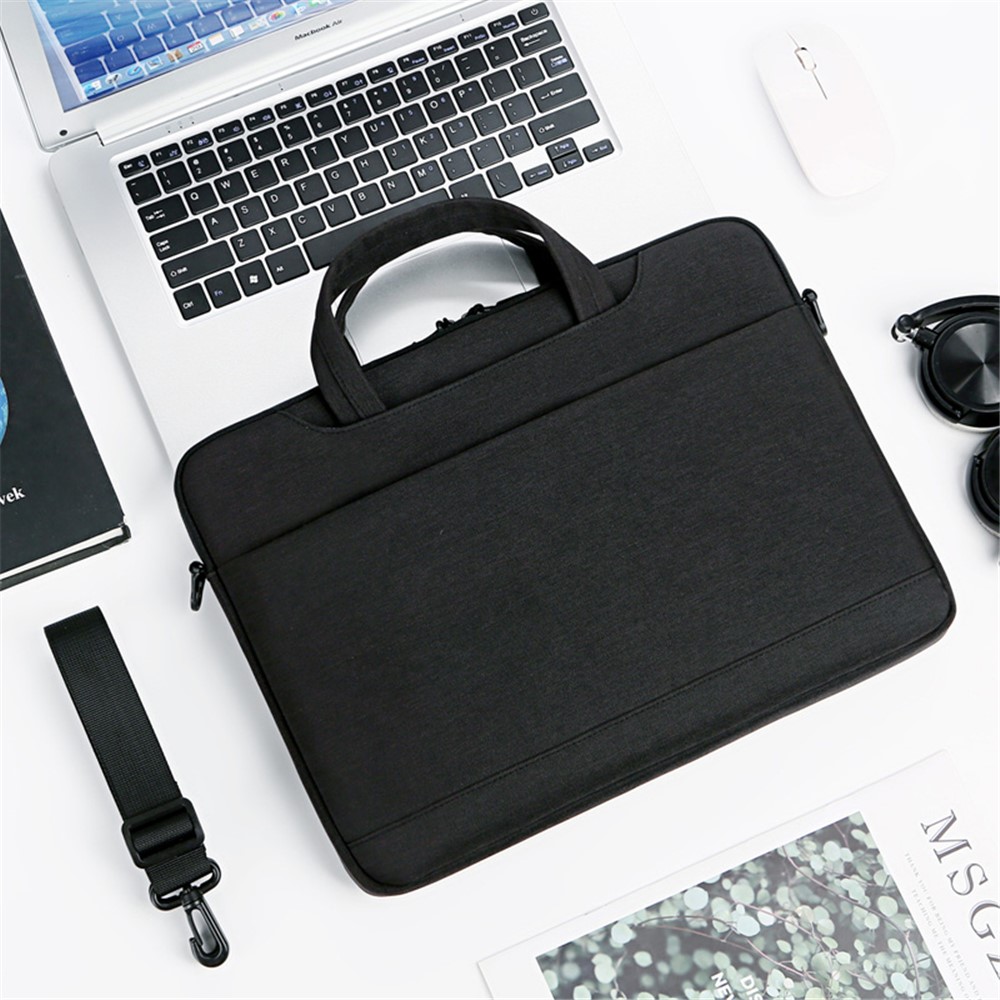 P510 Large Laptop Handbag Notebook Sleeve Computer Sleeve 16'' Laptop Bag with Shoulder Strap - Black-2