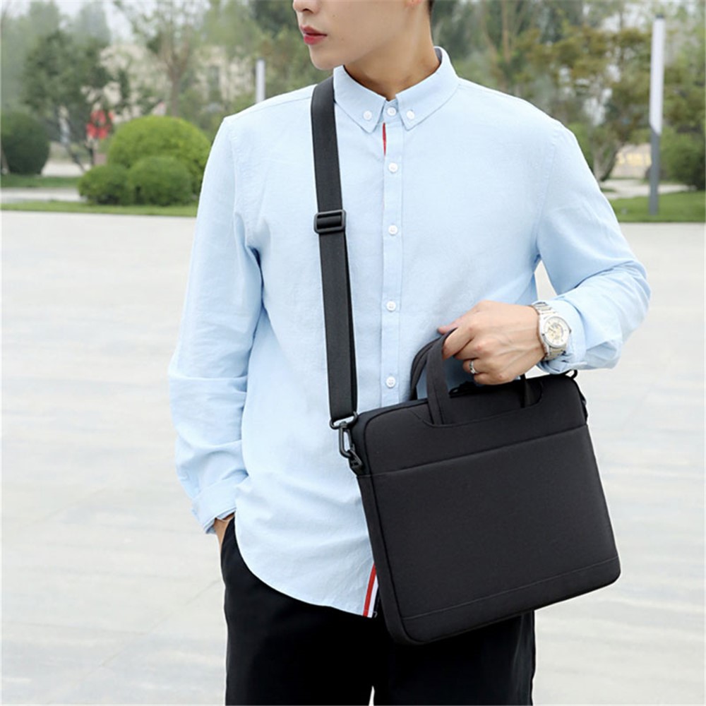 P510 Large Laptop Handbag Notebook Sleeve Computer Sleeve 16'' Laptop Bag with Shoulder Strap - Black-3