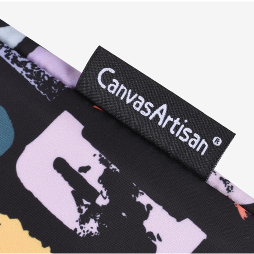 CANVASARTISAN H18-T0121 Laptop Sleeve Letters Printing Ultra Slim Notebook Case with Small Bag - Black/for 11-inch Laptop-5