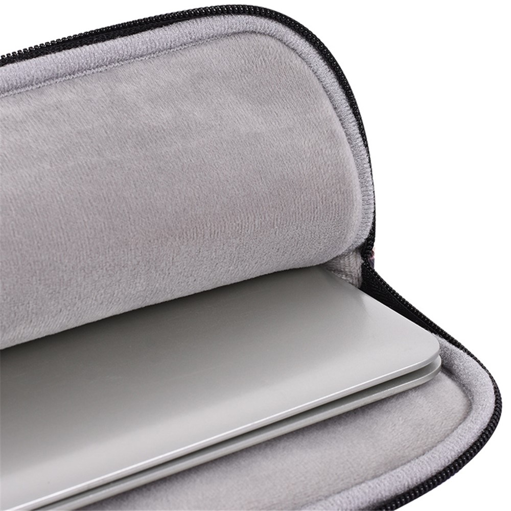 CANVASARTISAN H38-T0123 Snake Pattern Polyester Notebook Case Laptop Bag Protective Sleeve with Small Bag - Pink/for 11-inch Laptop-9