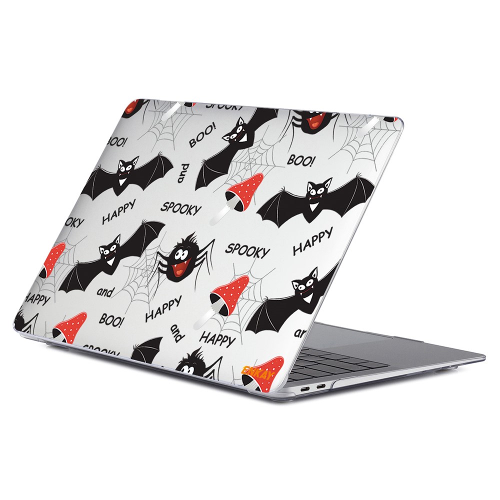 ENKAY HAT PRINCE for MacBook Pro 16 inch (2019) A2141 Cute Animals Series Patterned Anti-Scratch Hard PC Sheer Laptop Protective Case - Bats