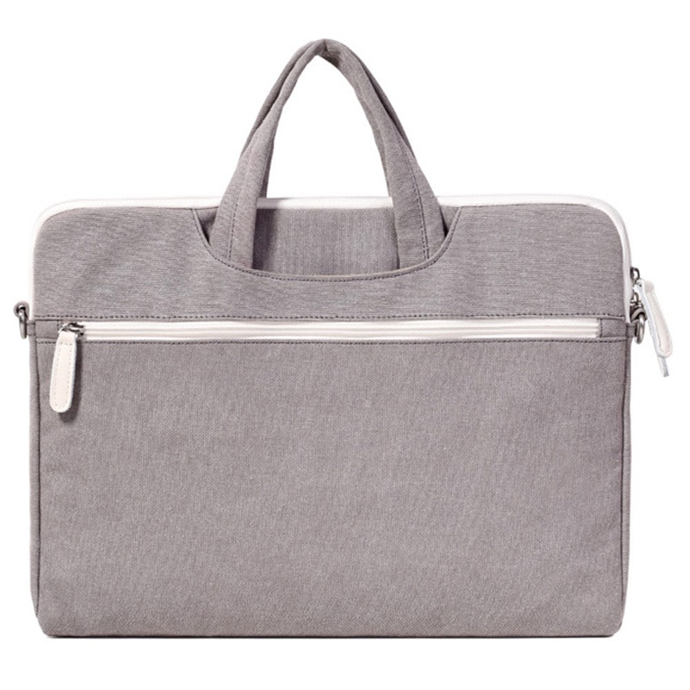 CANVASARTISAN T38-5 13-inch National Style Pattern Laptop Shoulder Bag Canvas Fabric Business Work Computer Case Sleeve with Shoulder Strap-3