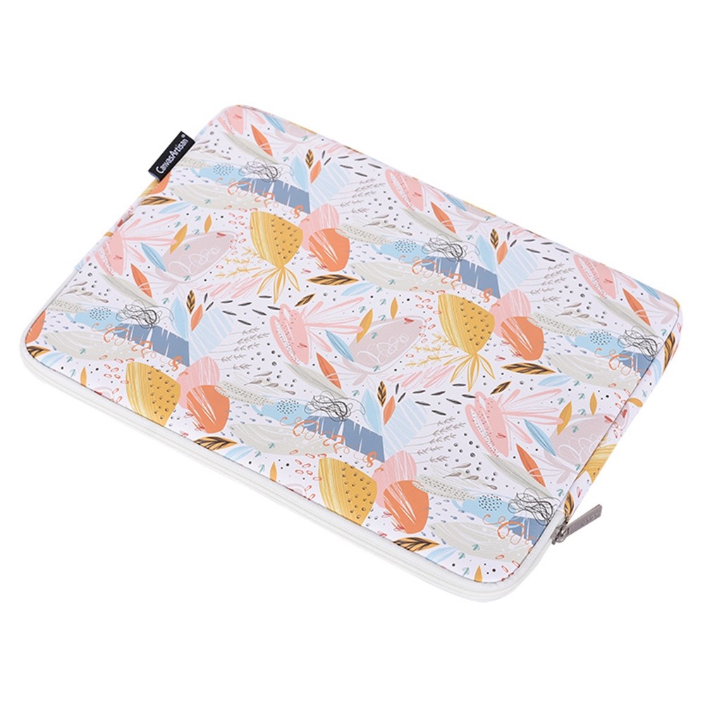 CANVASARTISAN G53-T0121 for 15-inch Notebook Stylish Patterned Laptop Zippered Protective Bag Waterproof PU Case Pouch Storage Organizer + Small Bag Set-5