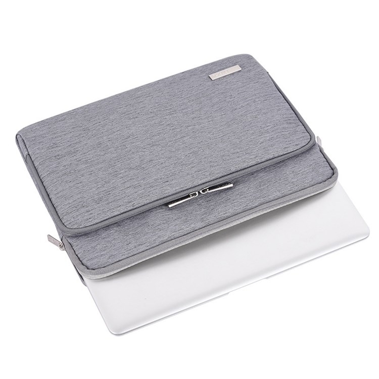 CANVASARTISAN L28-21 Business Style 11-inch Laptop Carrying Bag Notebook Waterproof Protective Sleeve - Light Grey-2