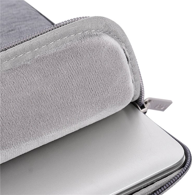 CANVASARTISAN L28-21 Business Style 11-inch Laptop Carrying Bag Notebook Waterproof Protective Sleeve - Light Grey-5