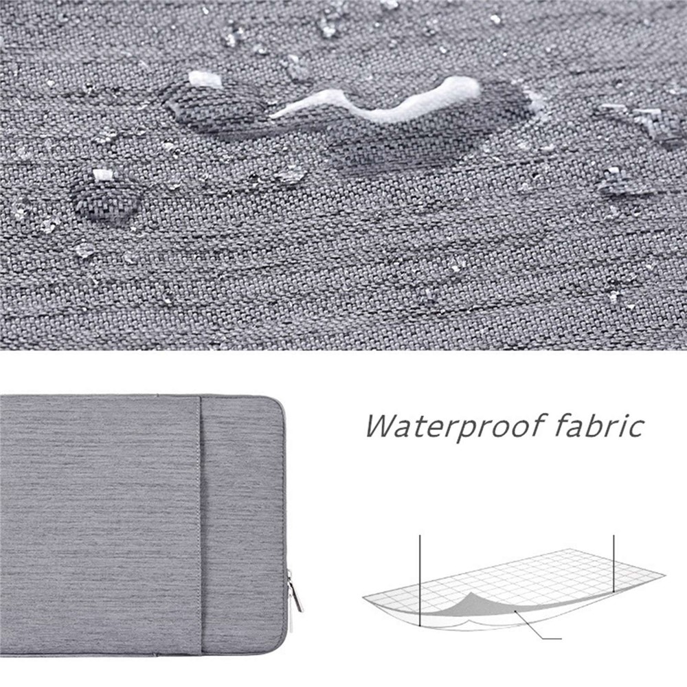 CANVASARTISAN L28-19 12-inch Laptop Protective Sleeve Business Style Notebook Carrying Bag (Horizontal Type) - Grey-2