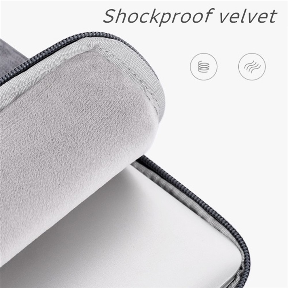 CANVASARTISAN L28-19 12-inch Laptop Protective Sleeve Business Style Notebook Carrying Bag (Horizontal Type) - Grey-3
