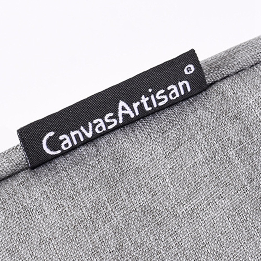 CANVASARTISAN L25-58 Notebook Handbag 13-inch Laptop Protective Sleeve Carrying Bag with Pockets - Light Grey-3