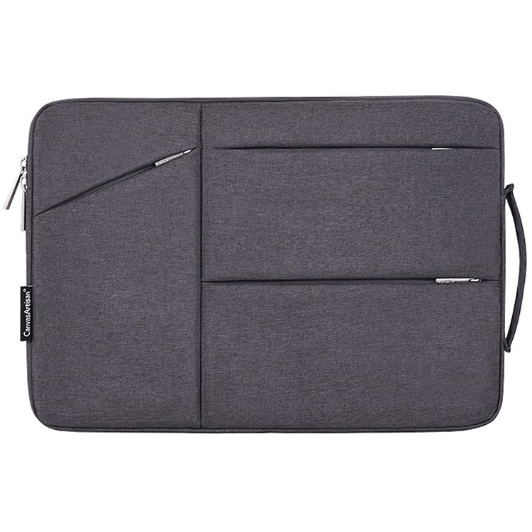 CANVASARTISAN L25-58 12-inch Laptop Protective Sleeve Business Style Notebook Carrying Bag - Dark Grey-1