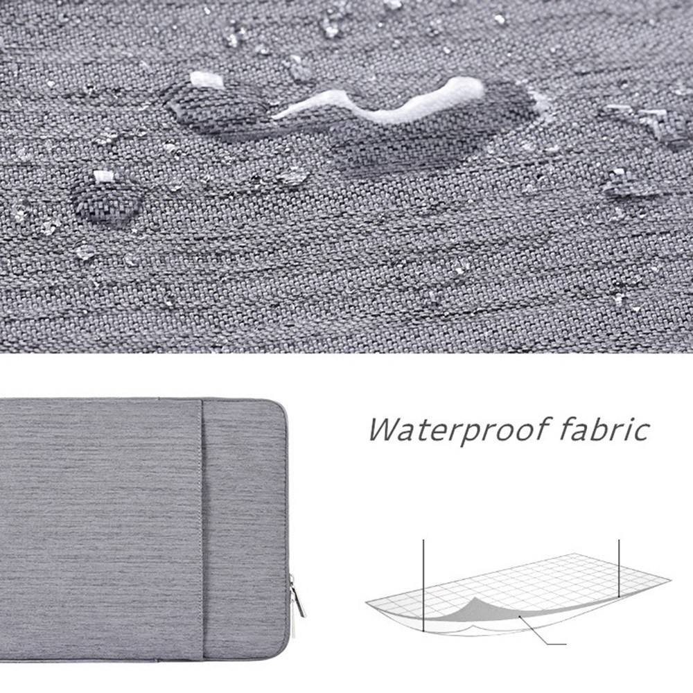 CANVASARTISAN L28-19 11-inch Laptop Anti-scratch Carrying Bag Business Style Notebook Waterproof Protective Sleeve (Vertical Type) - Light Grey-2
