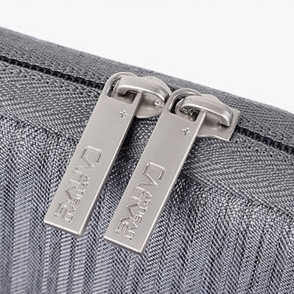 CANVASARTISAN L28-19 11-inch Laptop Anti-scratch Carrying Bag Business Style Notebook Waterproof Protective Sleeve (Vertical Type) - Light Grey-4