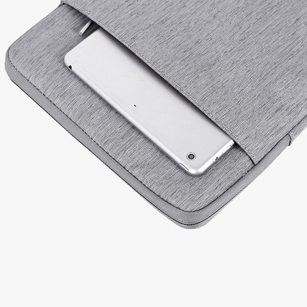 CANVASARTISAN L28-19 11-inch Laptop Anti-scratch Carrying Bag Business Style Notebook Waterproof Protective Sleeve (Vertical Type) - Light Grey-5