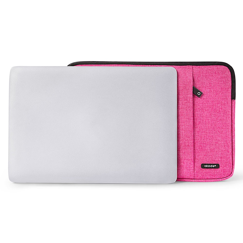OKADE T40 11.6''-12'' Large Notebook Computer Case Bag Laptop Tablet Sleeve Portable Protection Cover - Rose-4