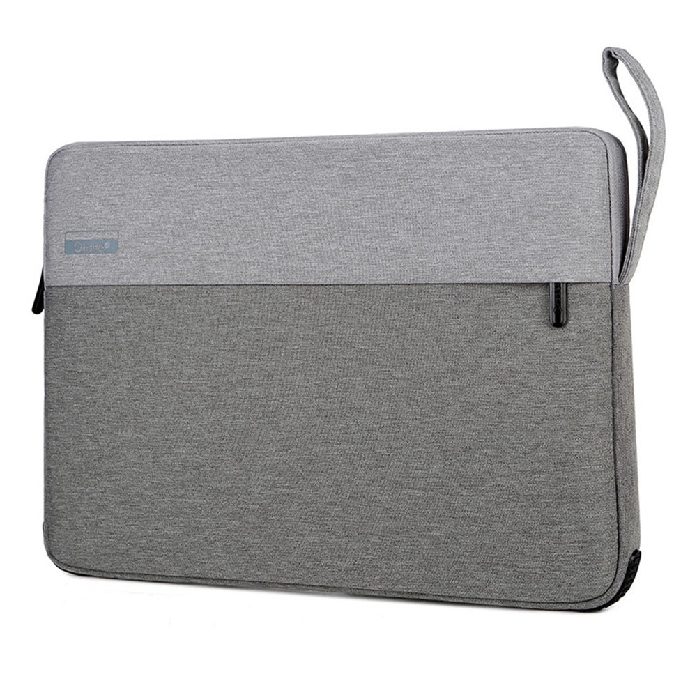 OKADE T53 13.3'' Laptop Sleeve Anti-scratch Oxford Cloth Handbag Shockproof Carrying Bag Bi-color Style Notebook Case - Light Grey-2