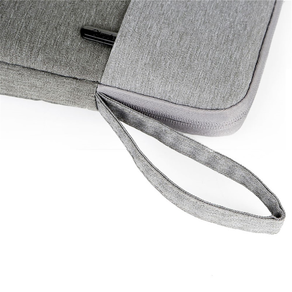 OKADE T53 13.3'' Laptop Sleeve Anti-scratch Oxford Cloth Handbag Shockproof Carrying Bag Bi-color Style Notebook Case - Light Grey-6